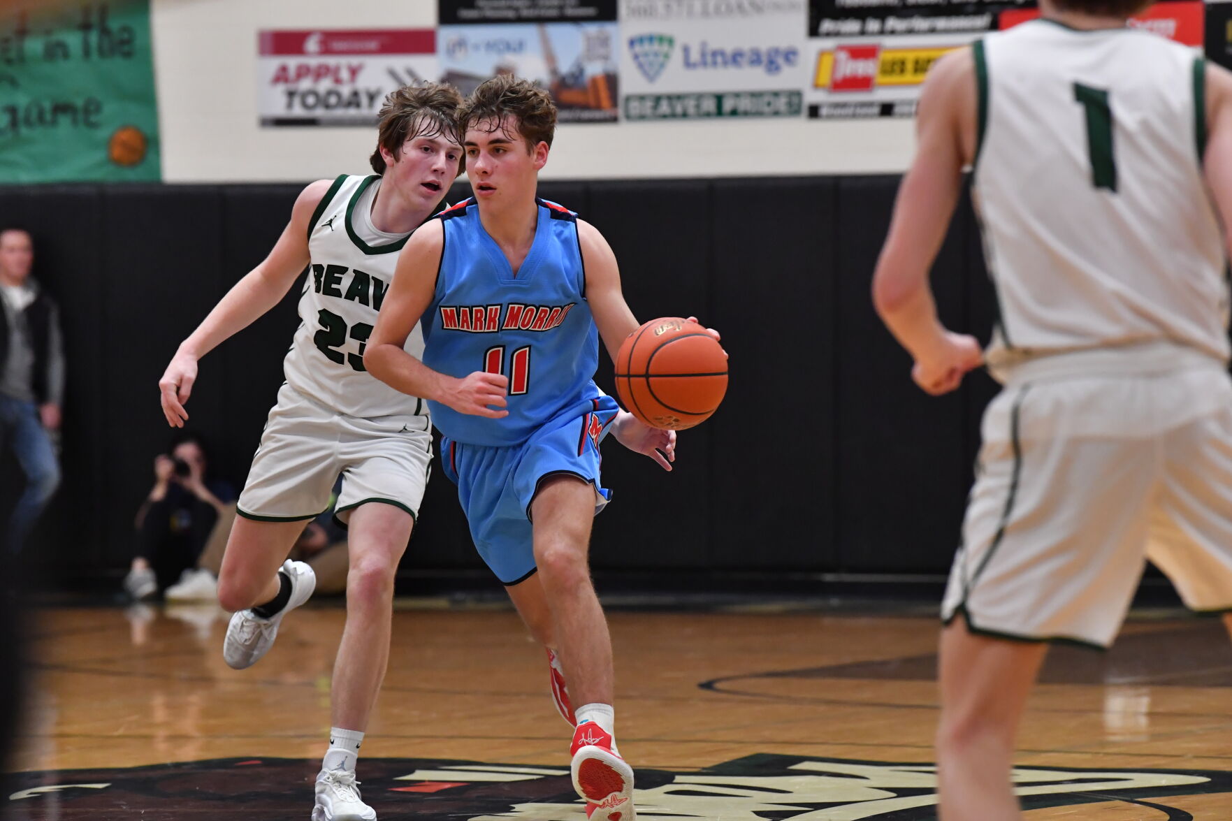 Mark Morris boys basketball Olson